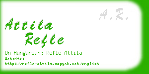 attila refle business card